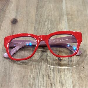 CADDIS Red and Pink Women's Fashion Glasses